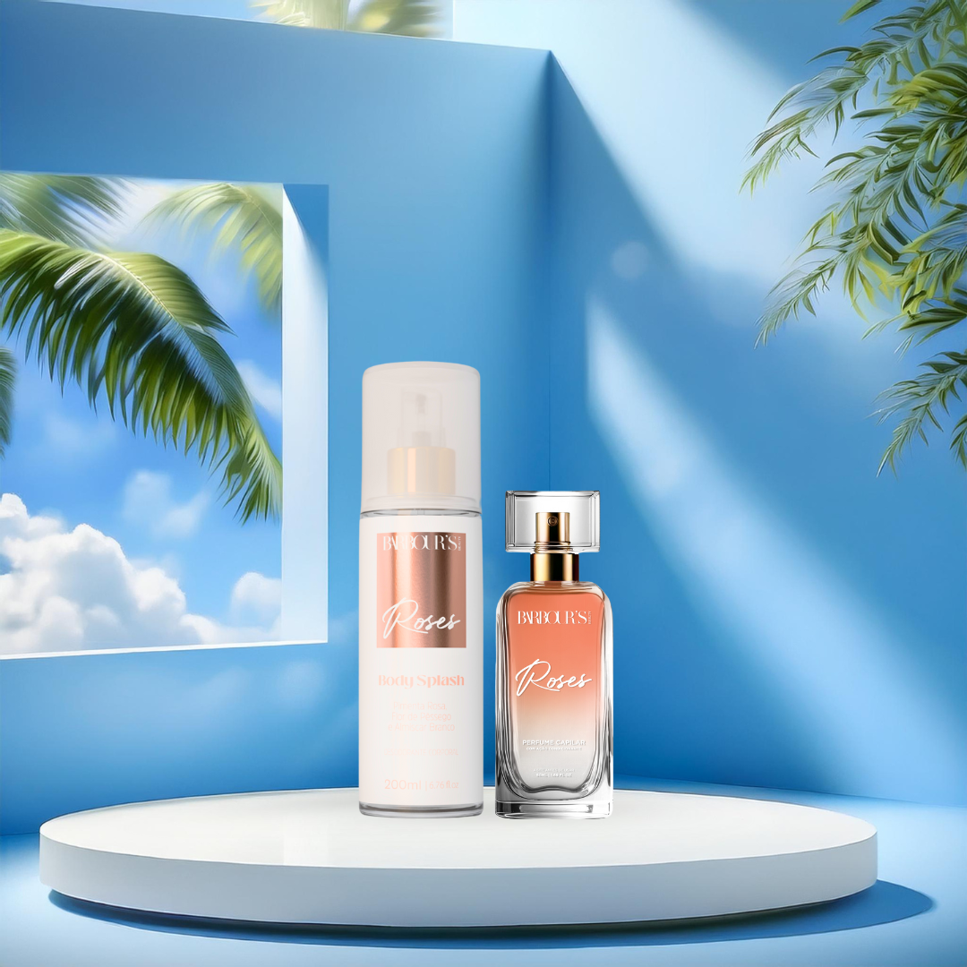 Kit Presenteável Perfume de Cabelo e Body Splash - Roses