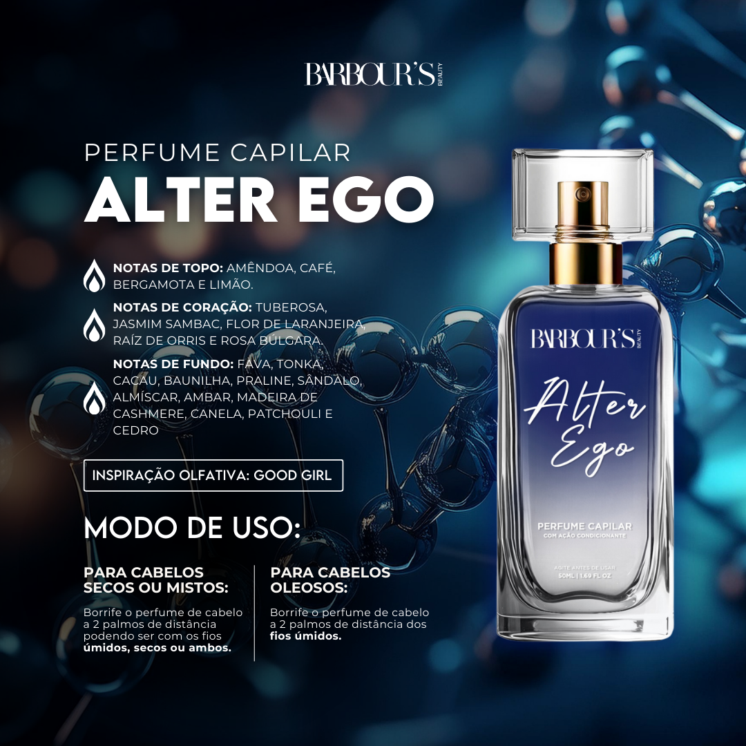 Perfume para cabelo / finalizador termoativo Alter Ego