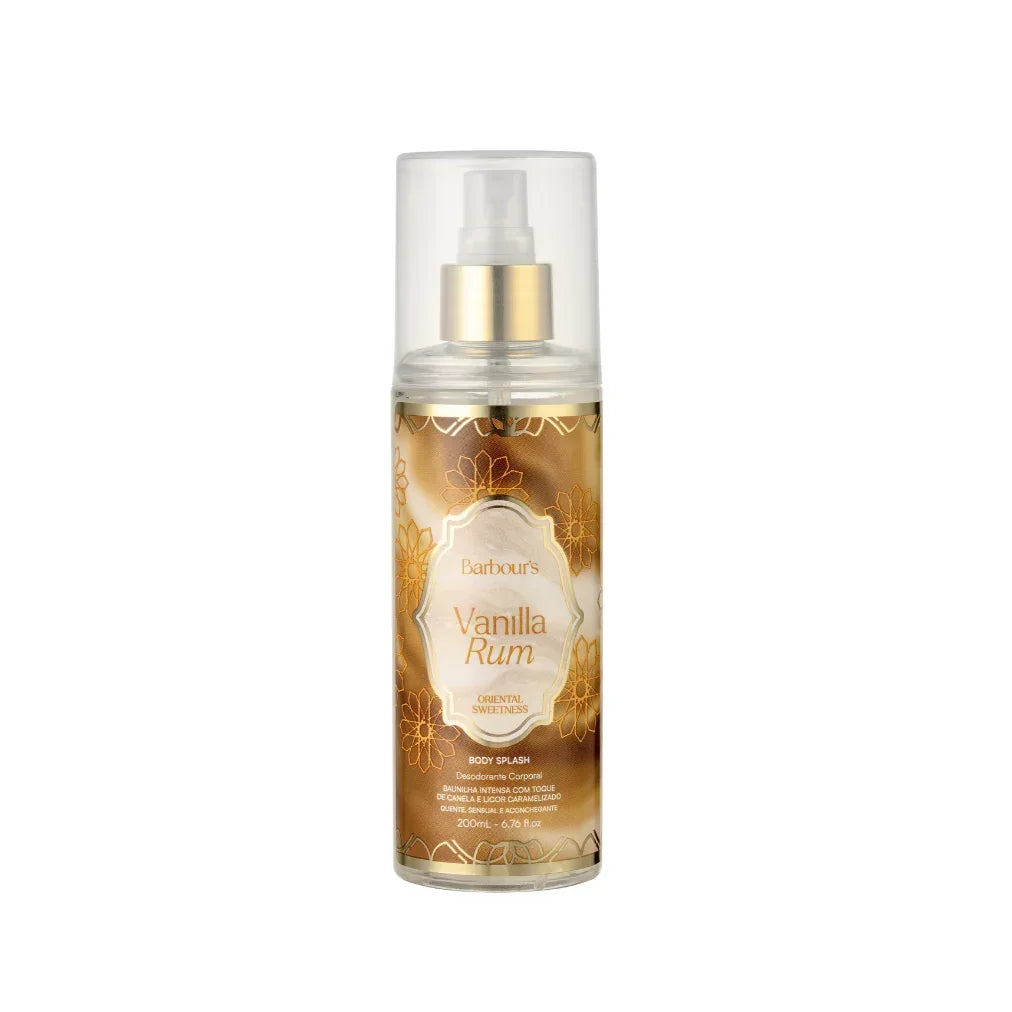 Body Splash Vanilla Rum Desodorante Colônia 200ml