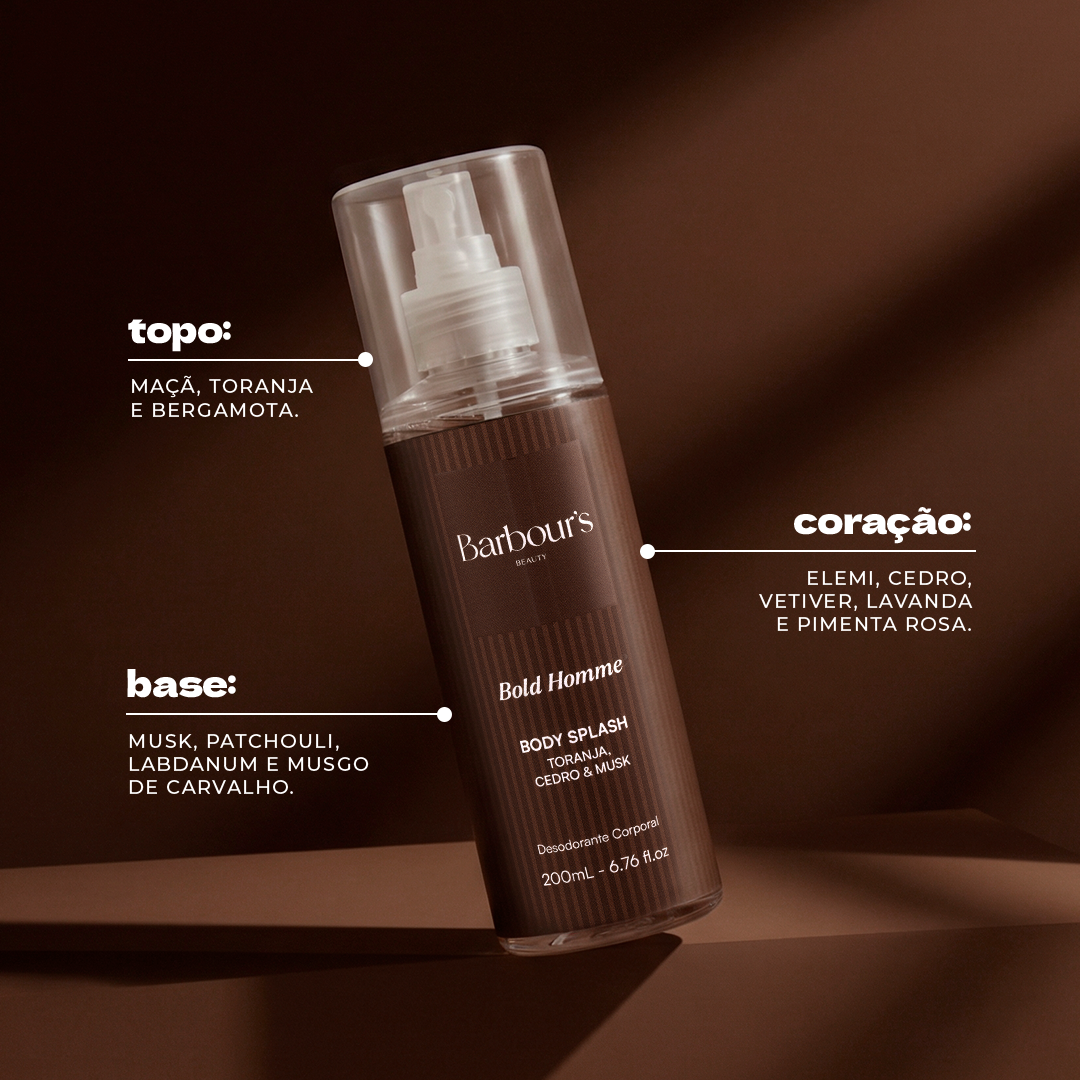 Body Splash Bold Homme Desodorante Colônia 200ml