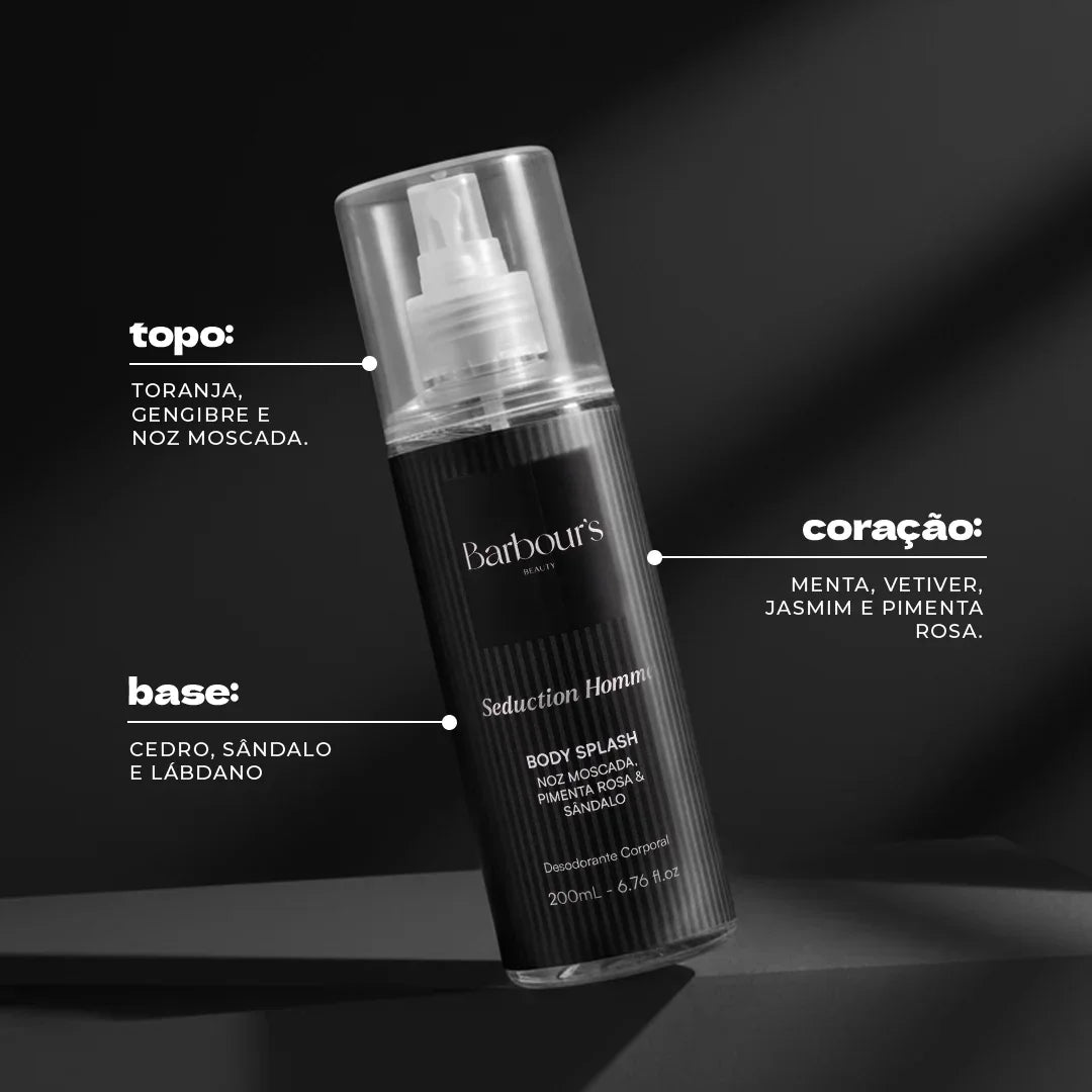 Kit Clássicos Masculinos - Bold Homme, Seduction Homme e Ocean Homme