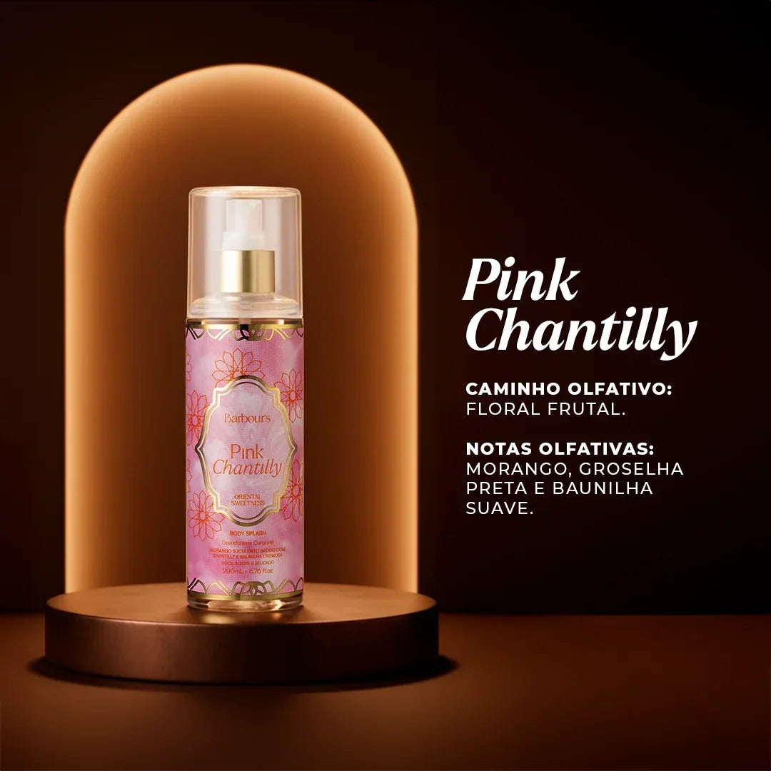 Kit 2 Body Splash Desodorante Colônia 200ml - Pink Chantilly e Caramel Kiss