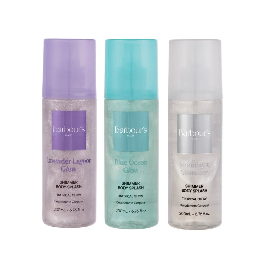Kit Florais - Lavender Lagoon Glow, Blue Ocean Glow e Moonlight Shimmer