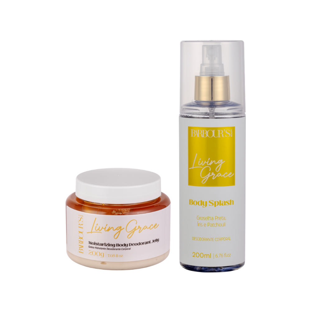 Kit Geleia Hidratante Desodorante + Body Splash Corporal Living Grace