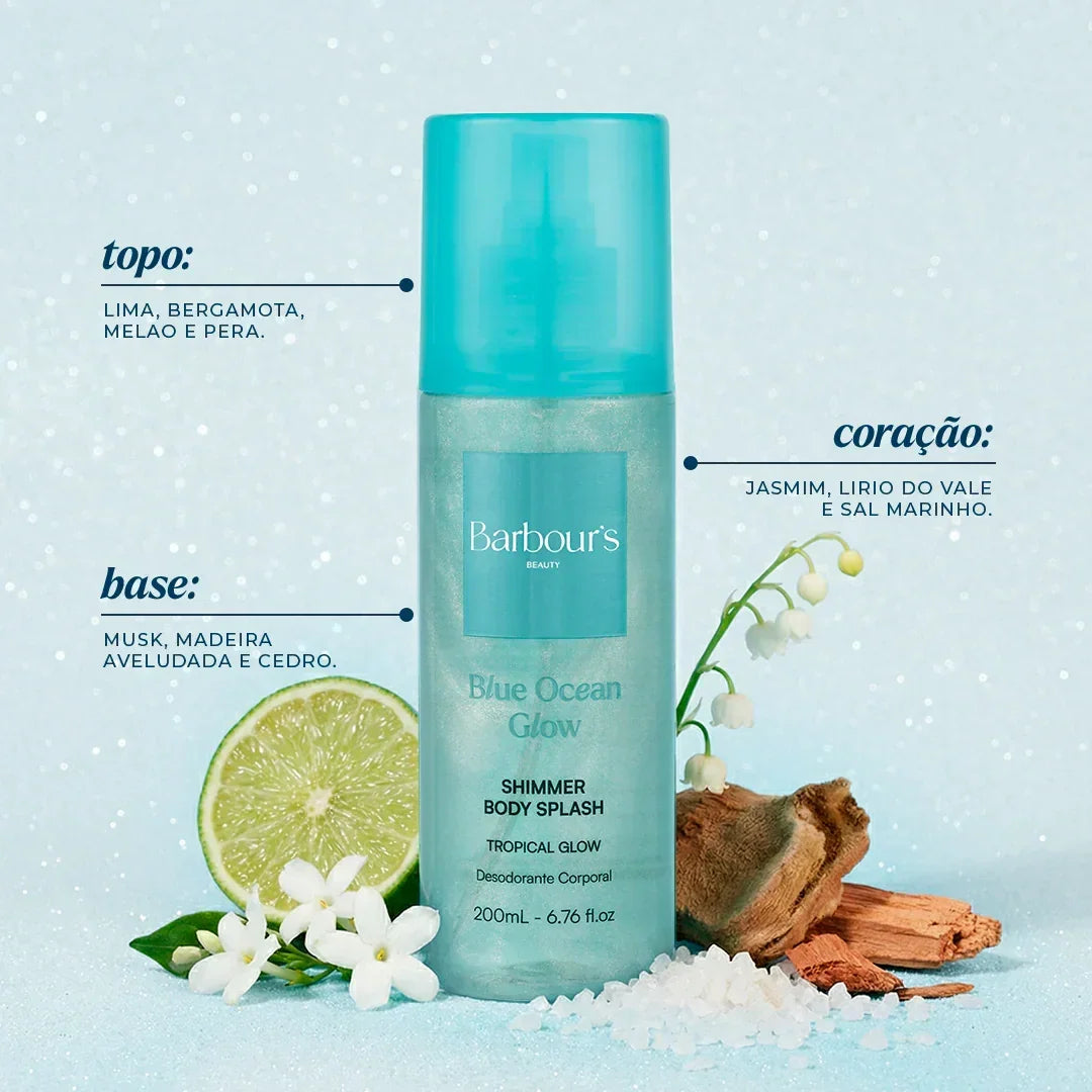 Kit Florais - Lavender Lagoon Glow, Blue Ocean Glow e Moonlight Shimmer