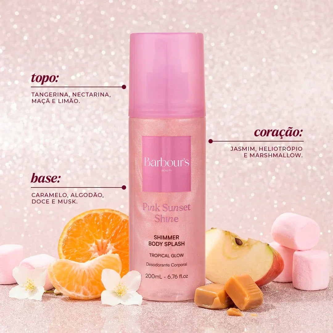 Kit Layering - Pink Sunset Shine, Golden Tropic Glow e Moonlight Shimmer