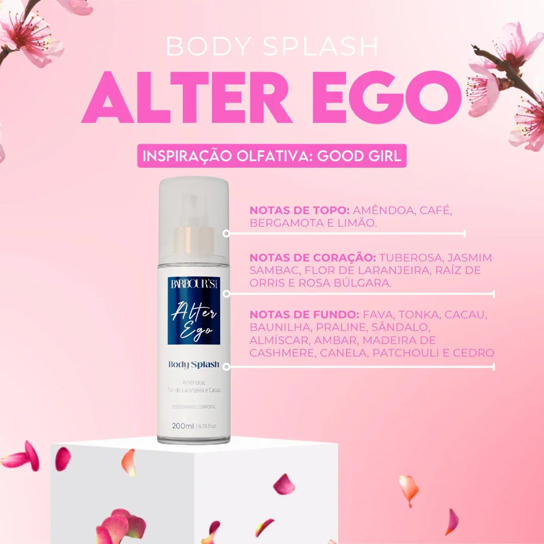 Kit Presenteável 2 Body Splash Desodorante Colônia 200ml - Alter Ego, Very Sexy