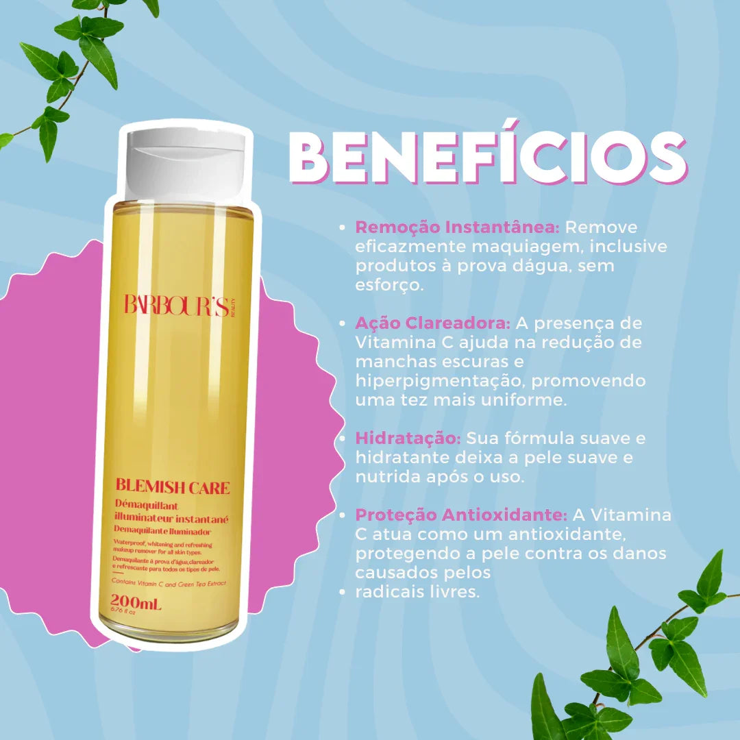 Demaquilante Iluminador Facial - 200ml
