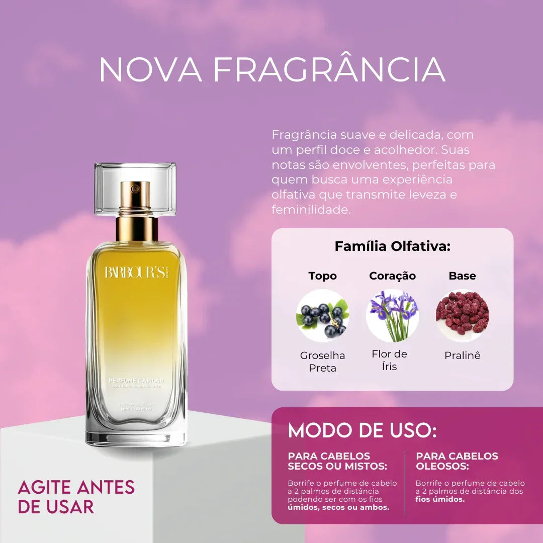 Kit Cabelo Brilhante (3 Perfumes Capilares)