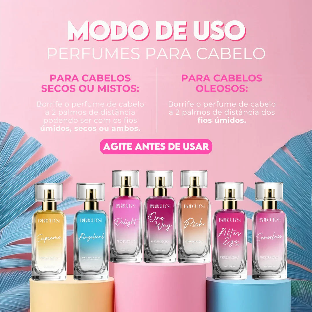 Perfume para cabelo / finalizador termoativo Senseless