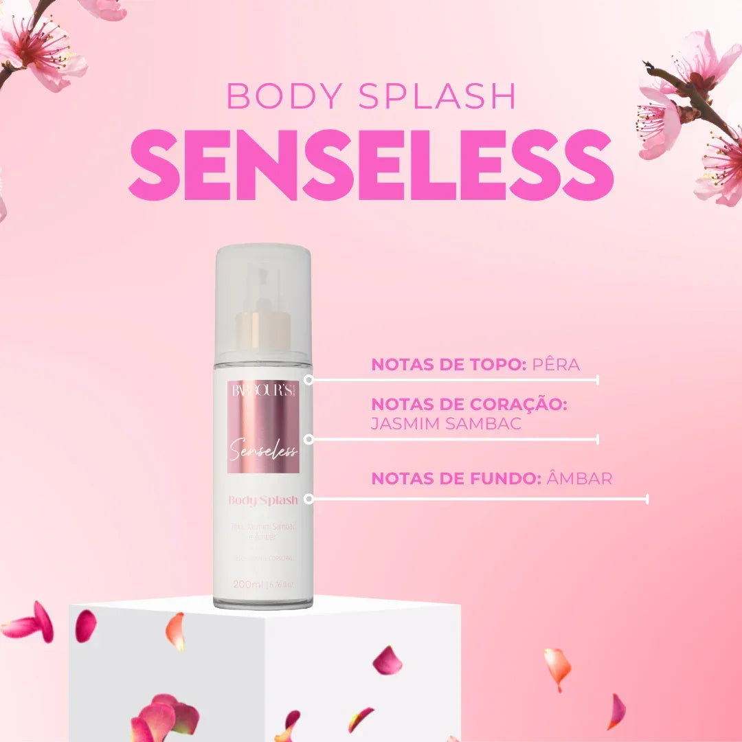 Body Splash Senseless Desodorante Colônia 200ml