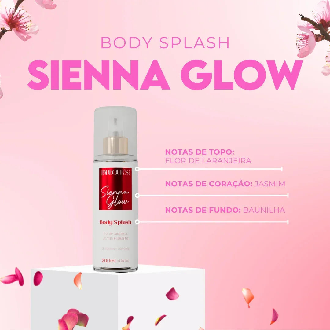 Body Splash Sienna Glow Desodorante Colônia 200ml