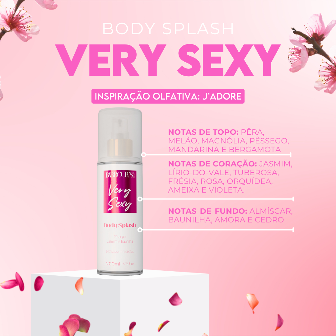 Kit Perfume de Cabelo e Body Splash - Very Sexy