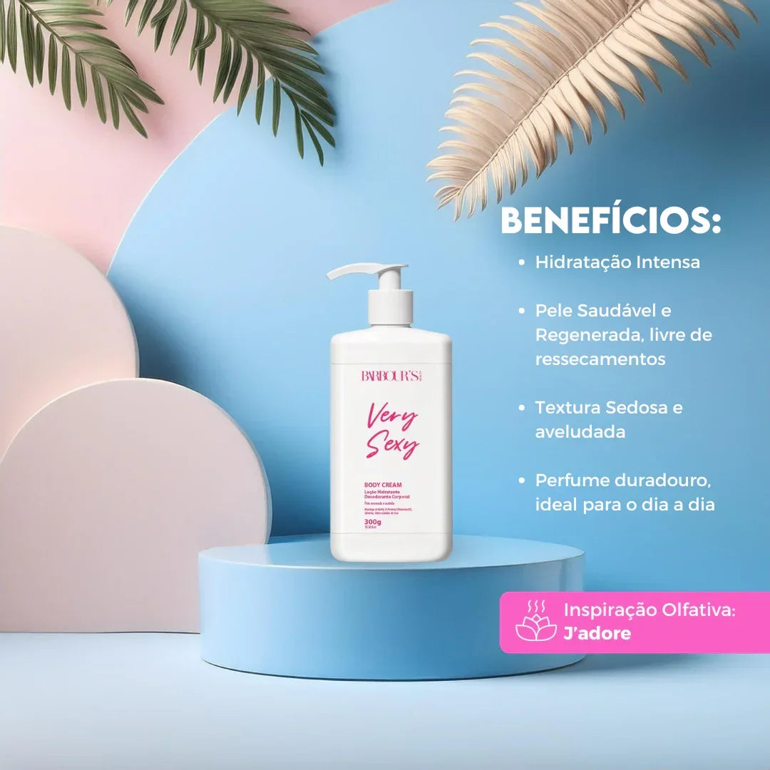Kit Desodorante Colônia e Body Cream Very Sexy