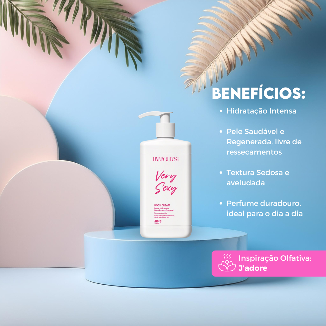 Kit Desodorante Colônia e Body Cream Very Sexy