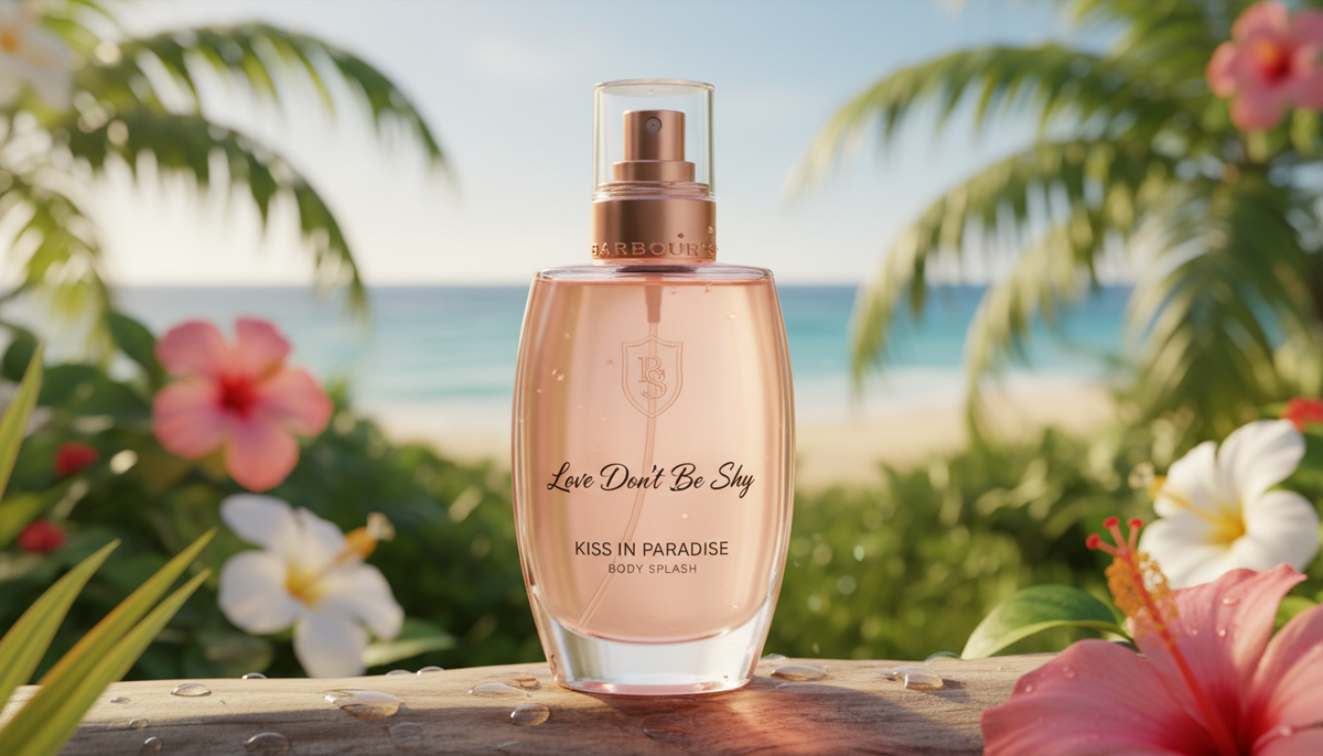 Body splash Love Don't Be Shy: conheça Kiss in Paradise