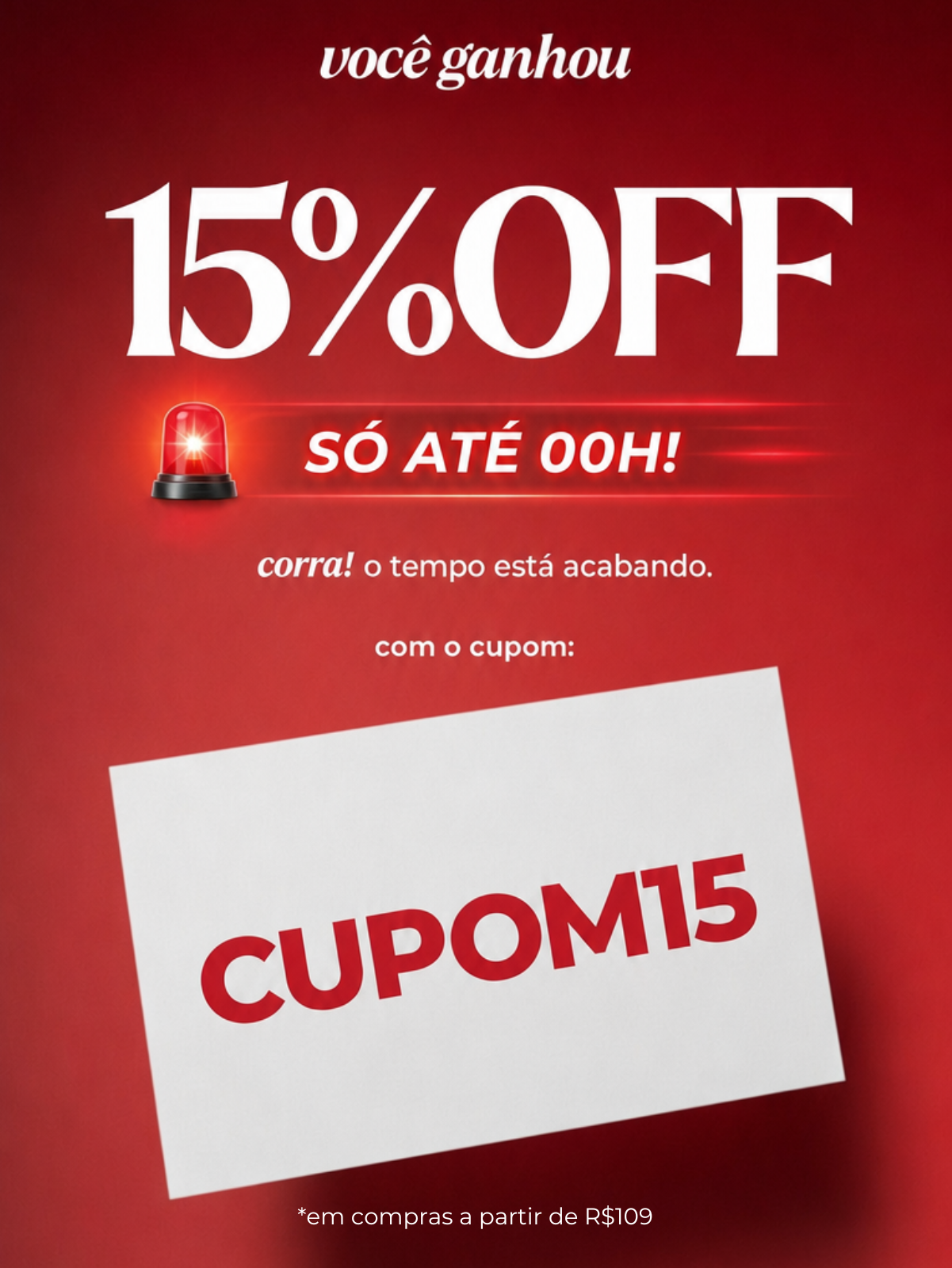 %OFF - Relâmpago