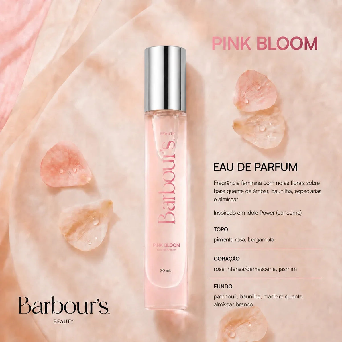 Perfume 20ml Pink Bloom - Insp Idôle Power (Lancôme)