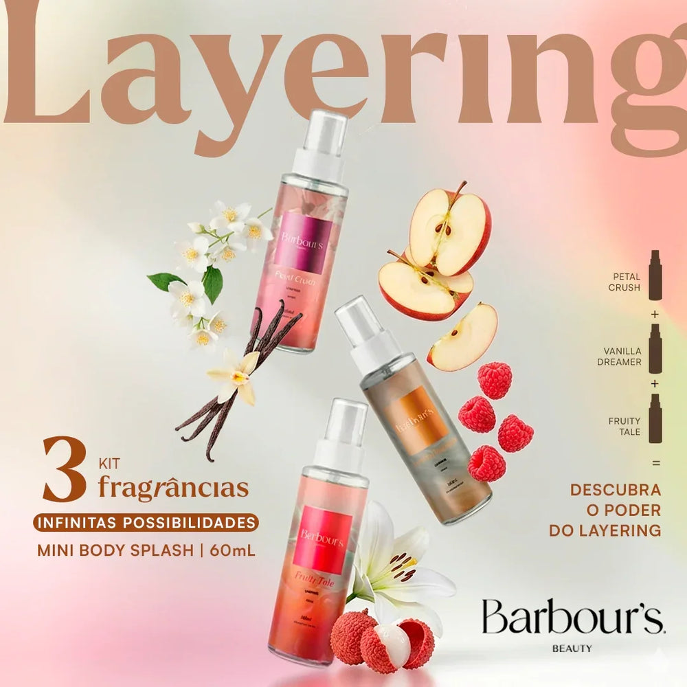 Body Splash Layering - Kit com 3