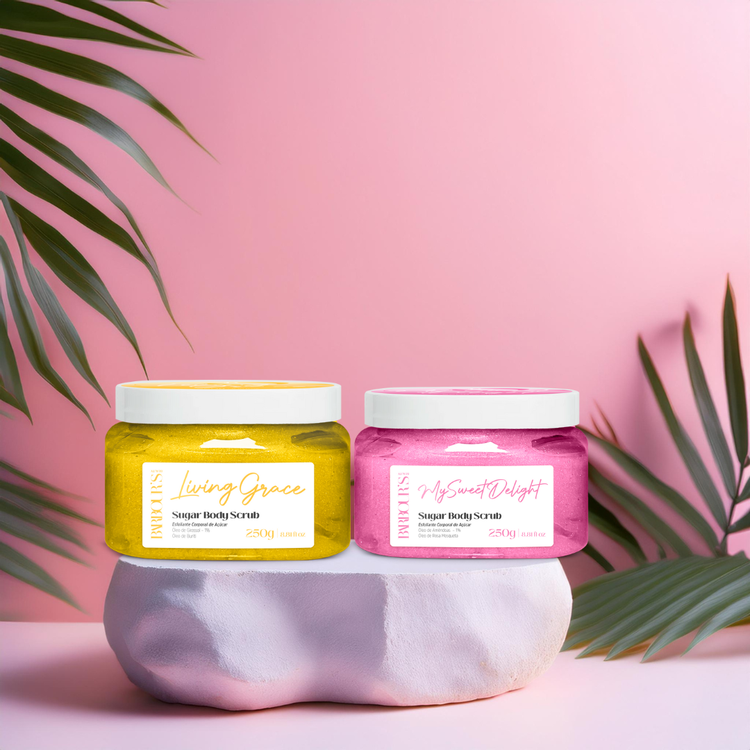 Kit Esfoliantes Corporais Living Grace e My Sweet Delight