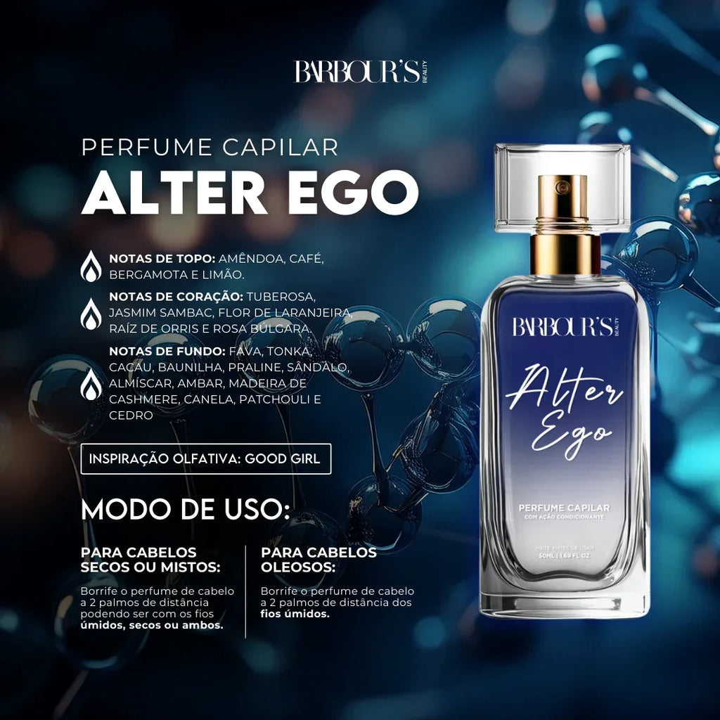 Perfume para cabelo / finalizador termoativo Alter Ego
