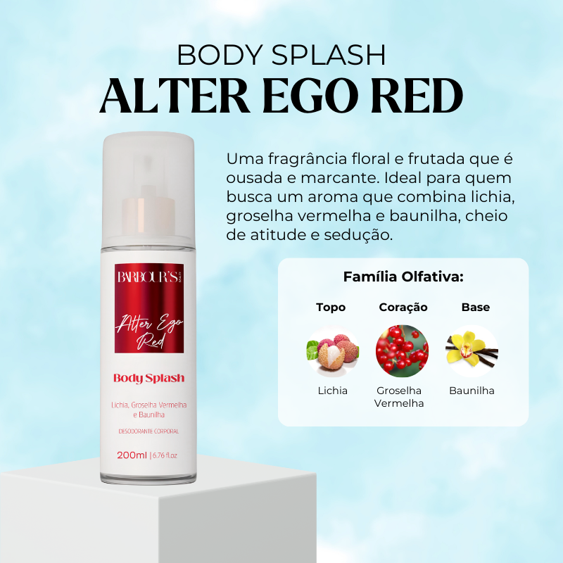 Body Splash Alter Ego Red Desodorante Colônia 200ml
