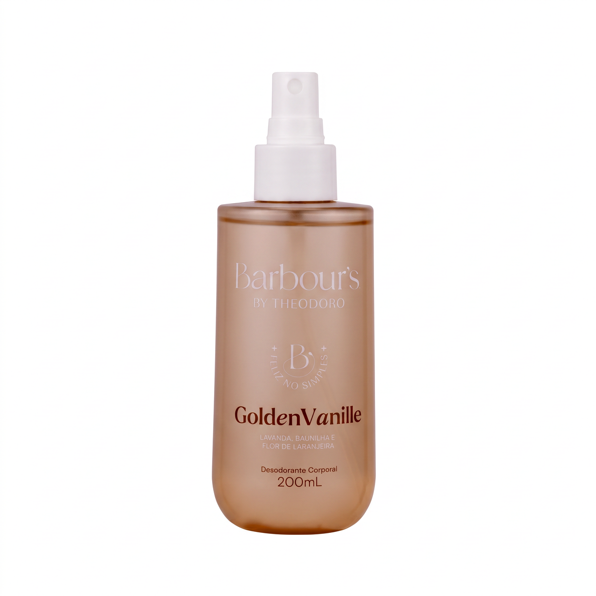 Body Splash Desodorante Corporal Golden Vanille Feliz no Simples Barbour’s by Theodoro 200ml
