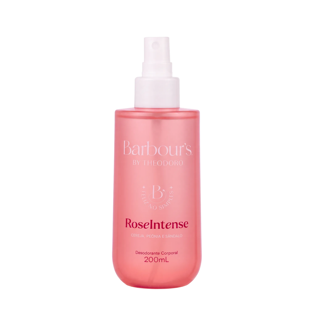 Body Splash Desodorante Corporal Rose Intense Feliz no Simples Barbour’s by Theodoro 200ml