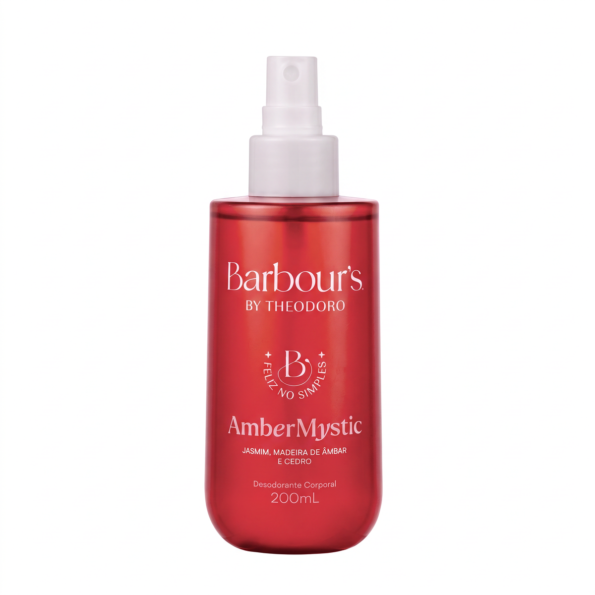 Body Splash Desodorante Corporal Amber Mystic Feliz no Simples Barbour’s by Theodoro 200ml