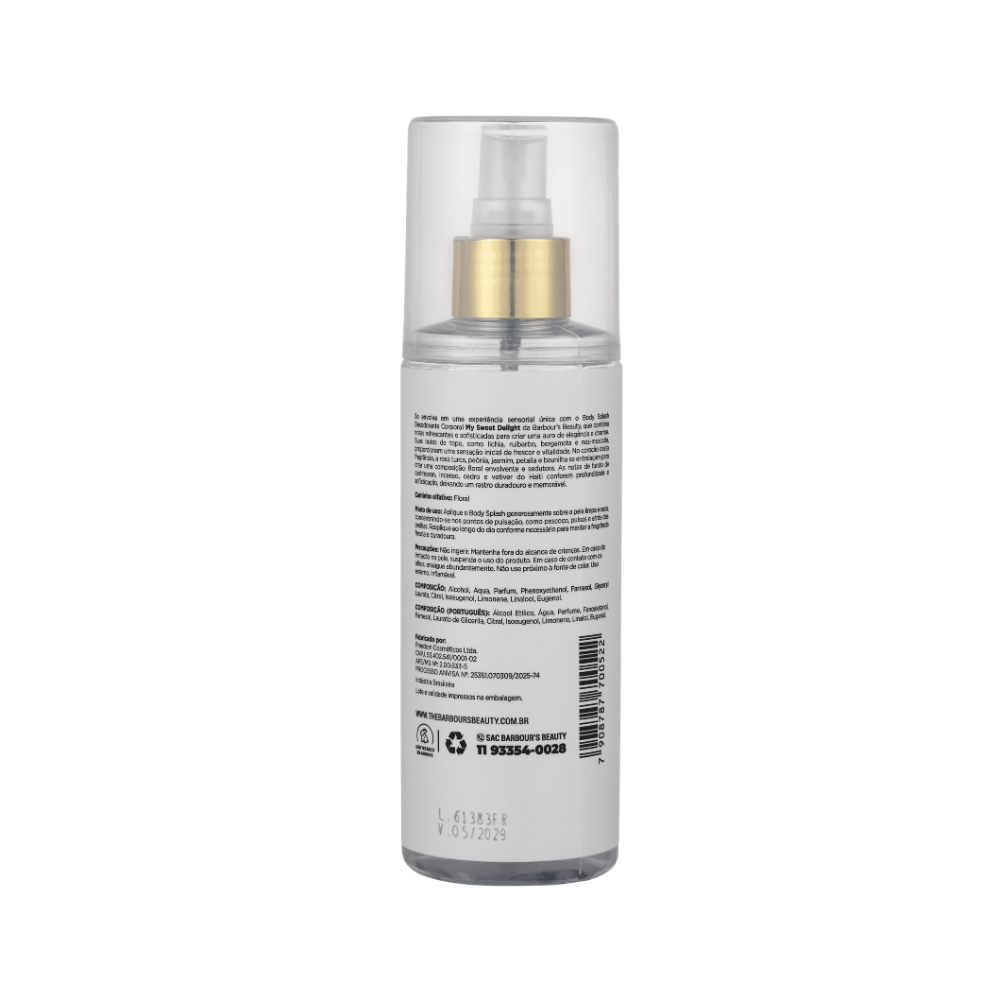 Body Splash My Sweet Delight Desodorante Colônia 200ml