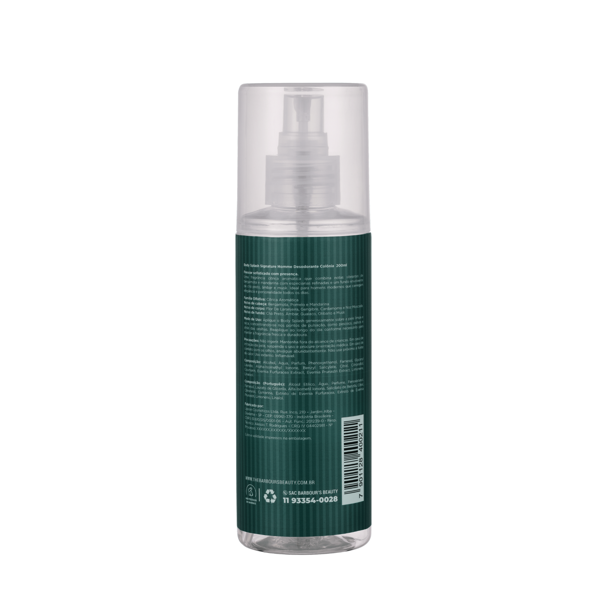 Body Splash Signature Homme Desodorante Colônia 200ml