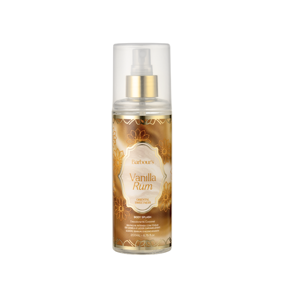 Body Splash Vanilla Rum Desodorante Colônia 200ml