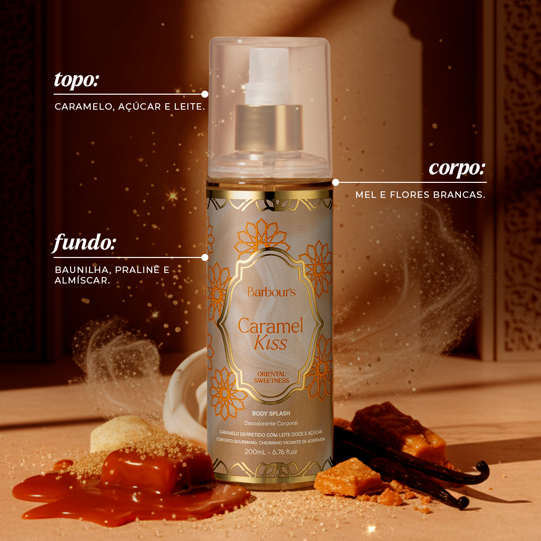 Body Splash Caramel Kiss Desodorante Colônia 200ml