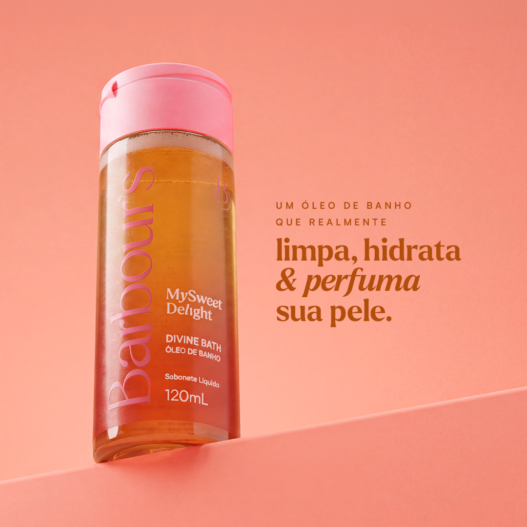Divine Bath Sabonete Líquido Óleo de Banho  My Sweet Delight 120ml