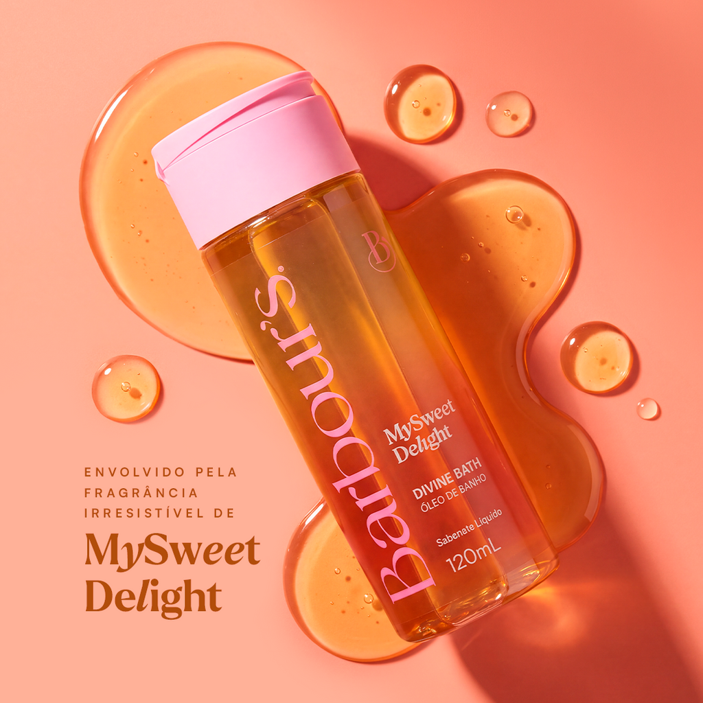 Divine Bath Sabonete Líquido Óleo de Banho  My Sweet Delight 120ml