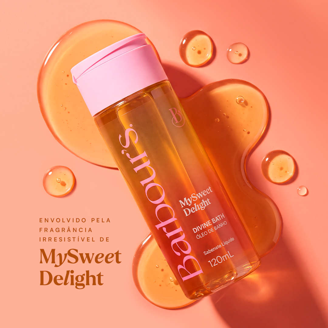 Divine Bath Sabonete Líquido Óleo de Banho  My Sweet Delight 120ml