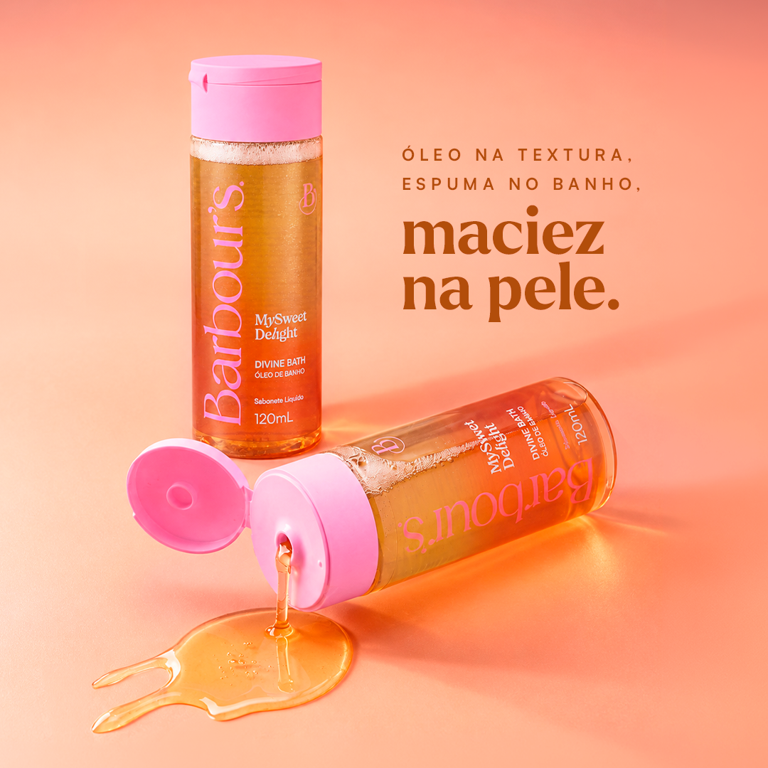 Divine Bath Sabonete Líquido Óleo de Banho  My Sweet Delight 120ml