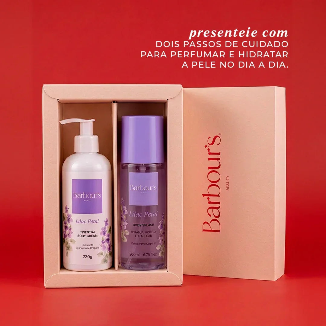 Kit Body Splash + Essential Body Cream Lilac Petal