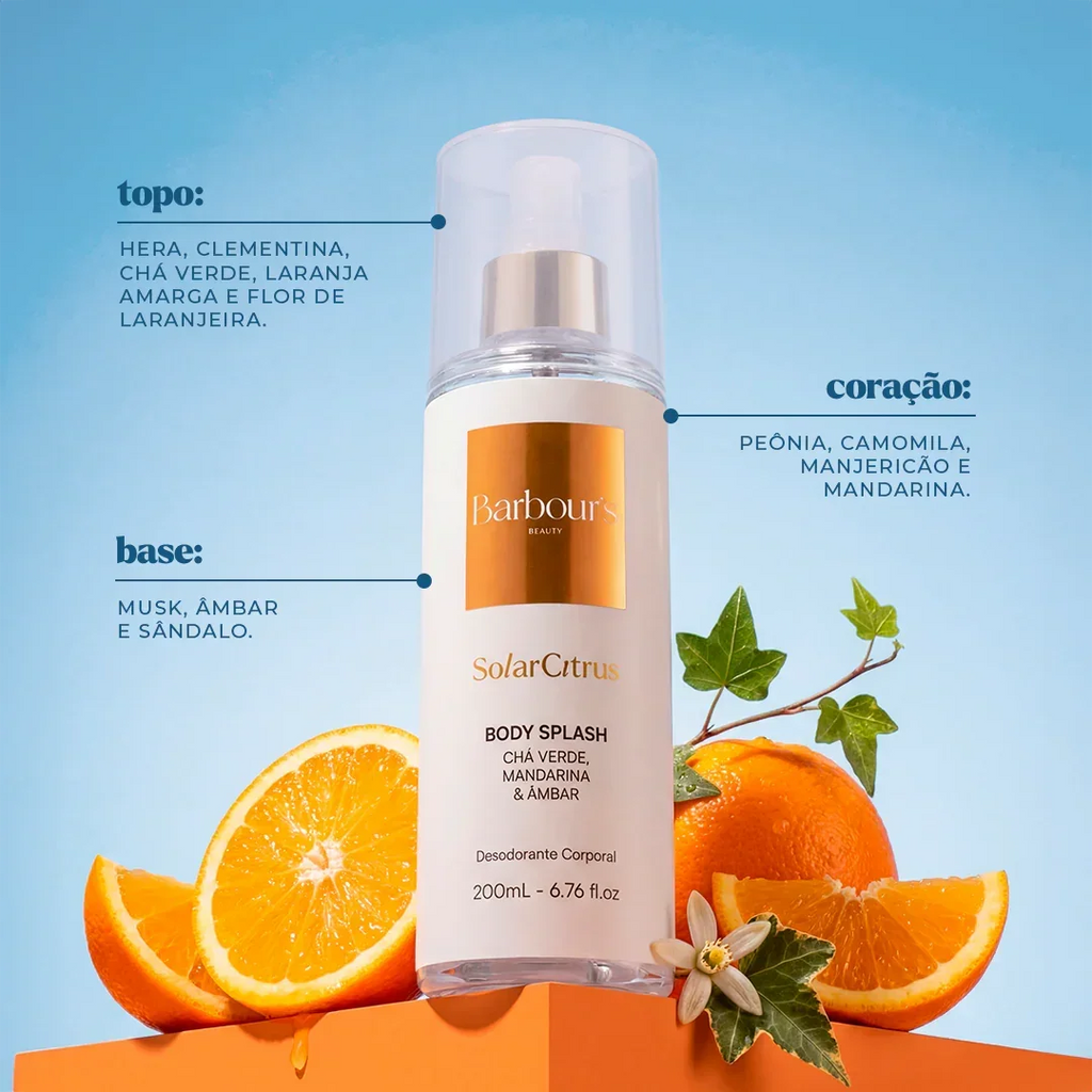Body Splash Solar Citrus Desodorante Colônia 200ml