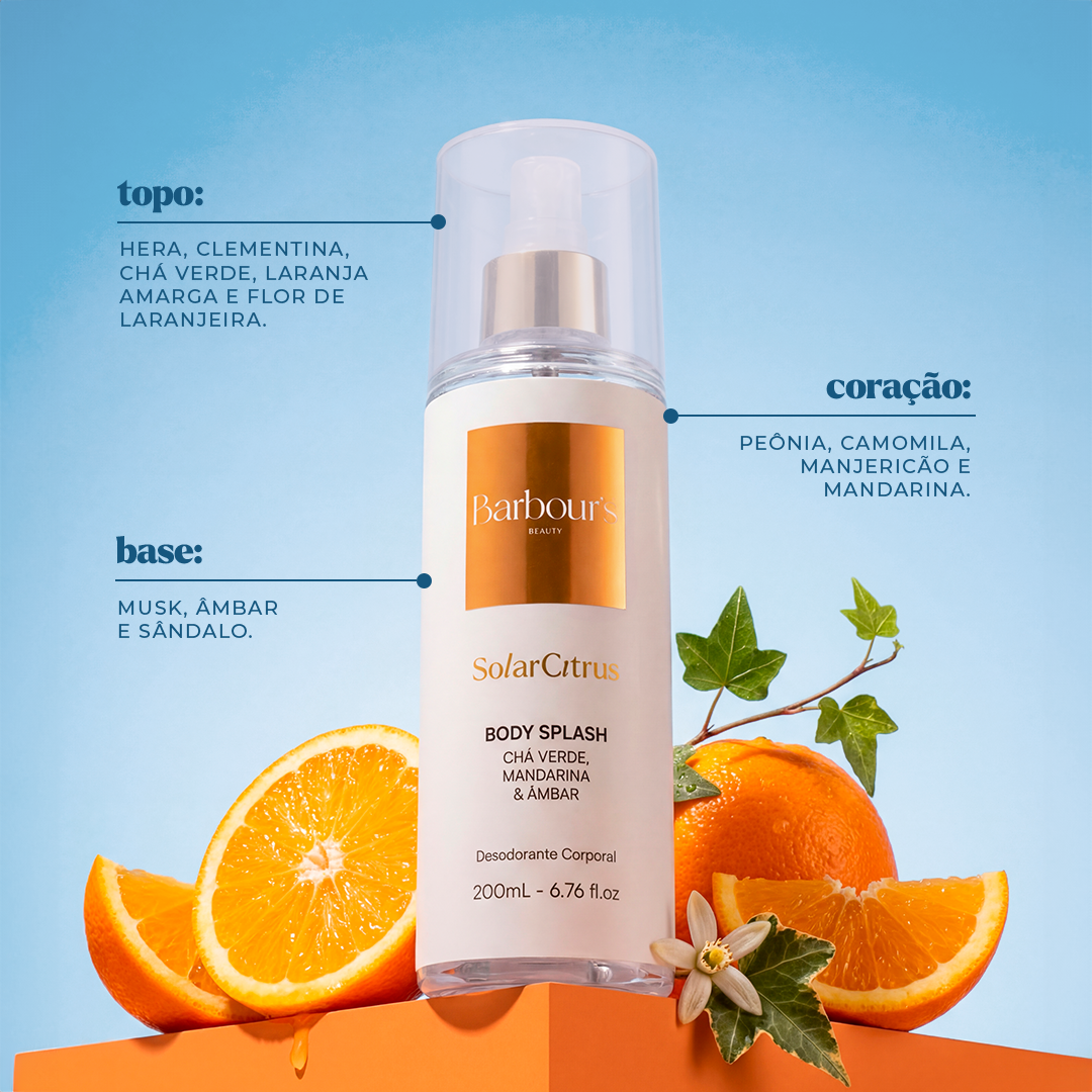 Body Splash Solar Citrus Desodorante Colônia 200ml