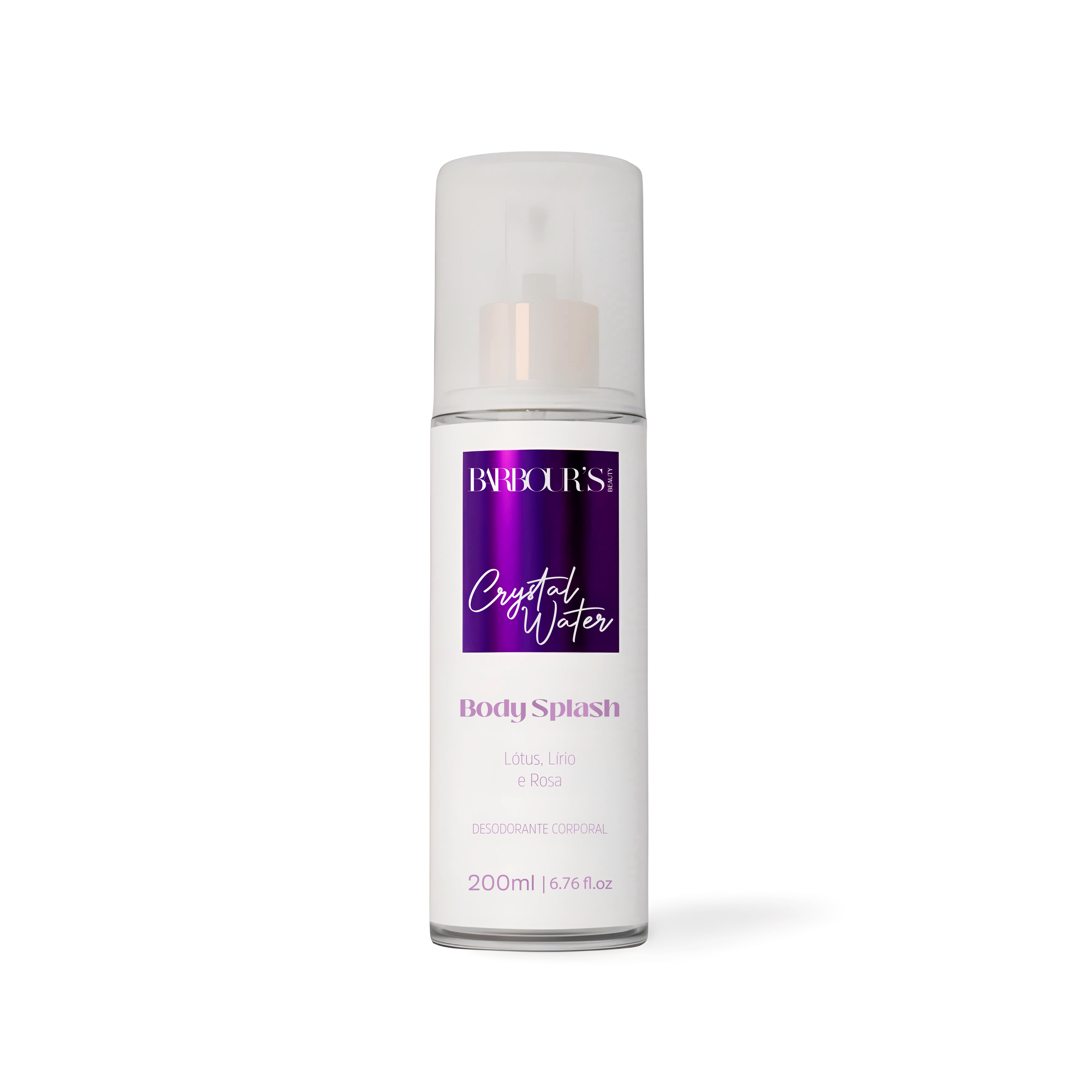 Body Splash Crystal Water Desodorante Colônia 200ml