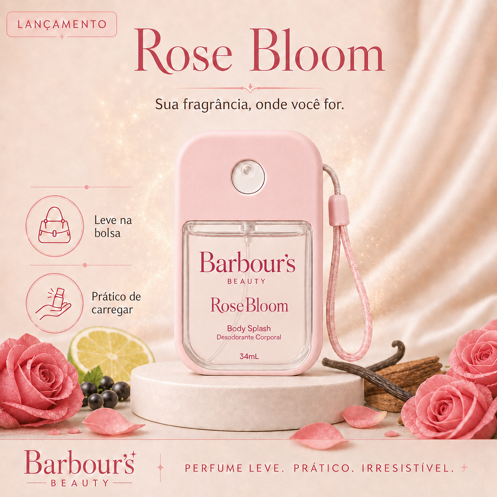Body Splashes de 34ml - Rose Bloom