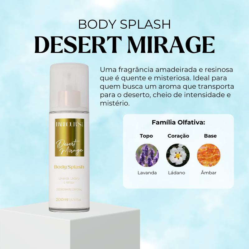 Body Splash Desert Mirage Desodorante Colônia 200ml