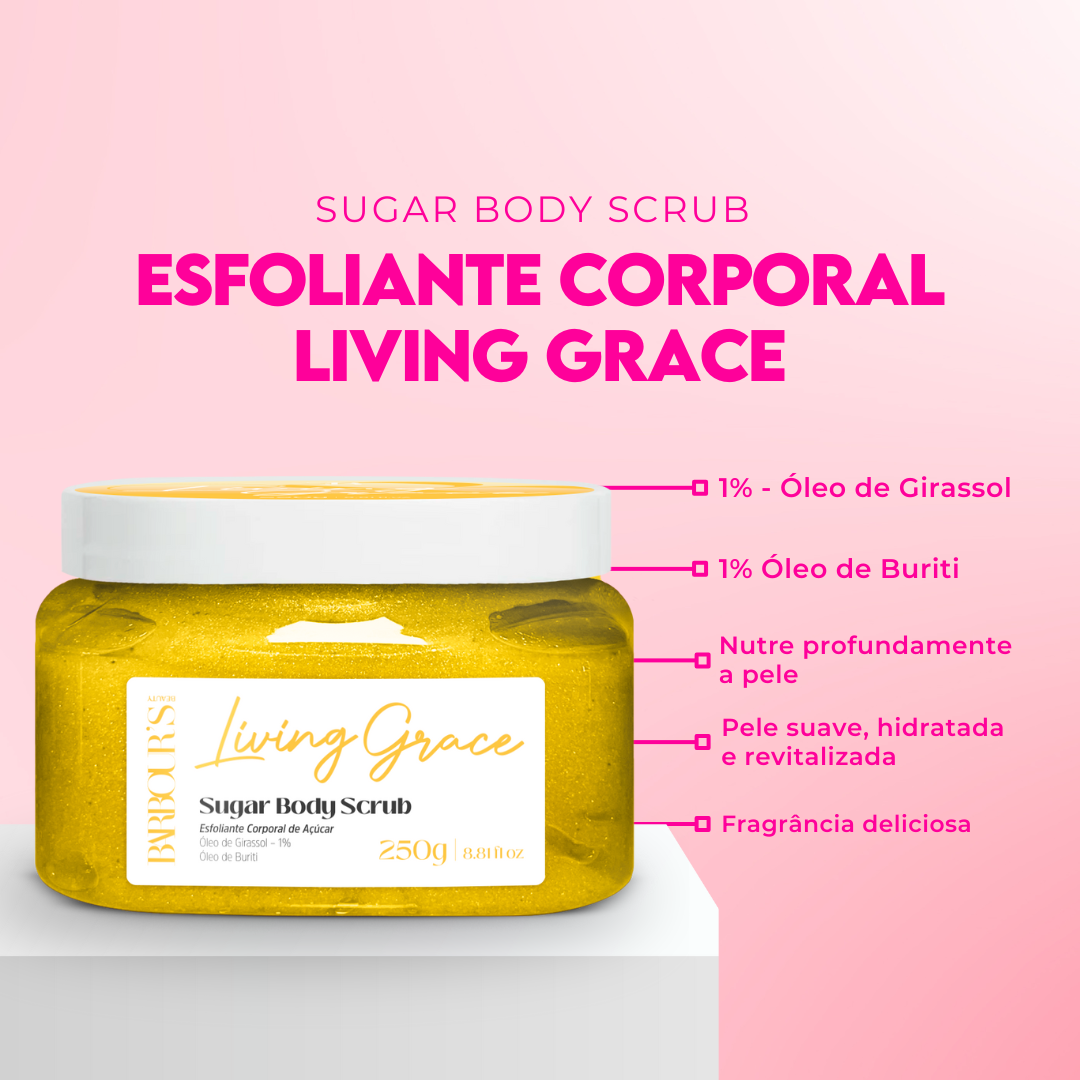 Kit Esfoliante Corporal e Body Splash - Living Grace