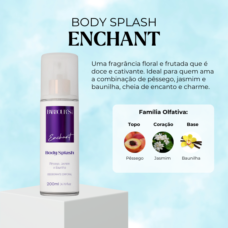 Body Splash Enchant Desodorante Colônia 200ml
