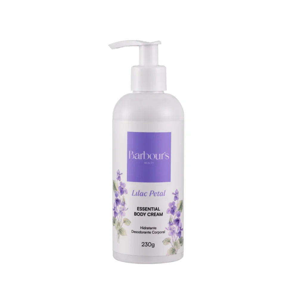 Kit Body Splash + Essential Body Cream Lilac Petal + Necessaire