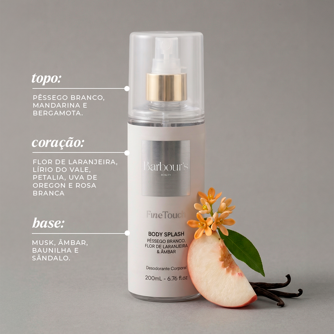 Body Splash Fine Touch Desodorante Colônia 200ml