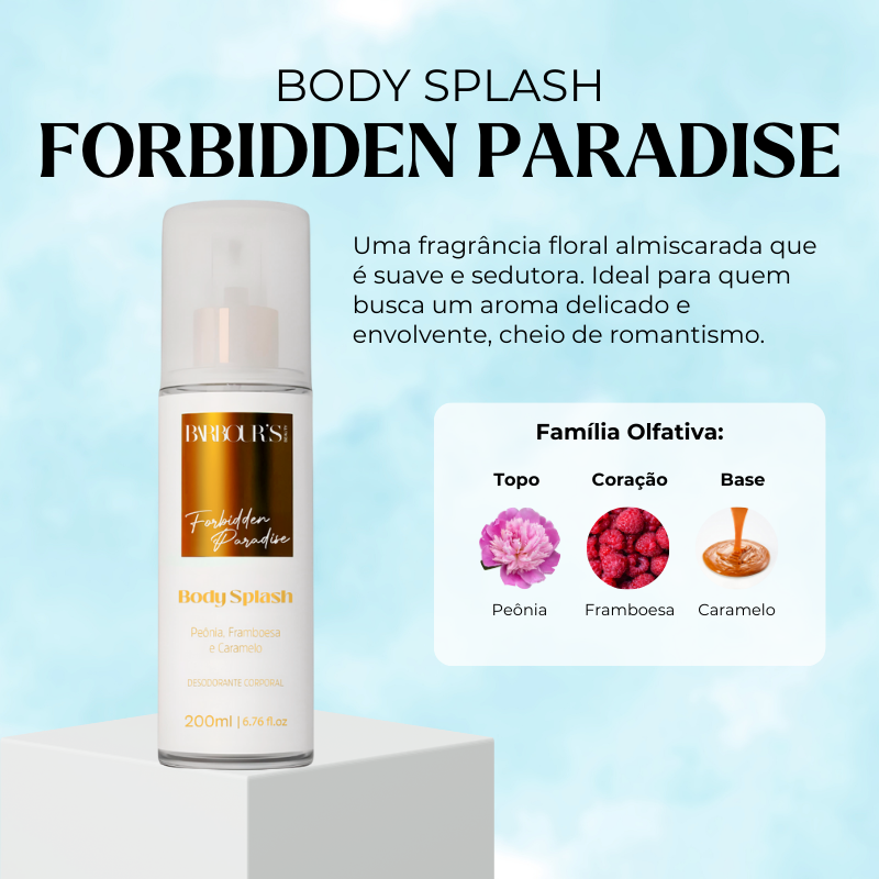 Body Splash Forbidden Paradise Desodorante Colônia 200ml