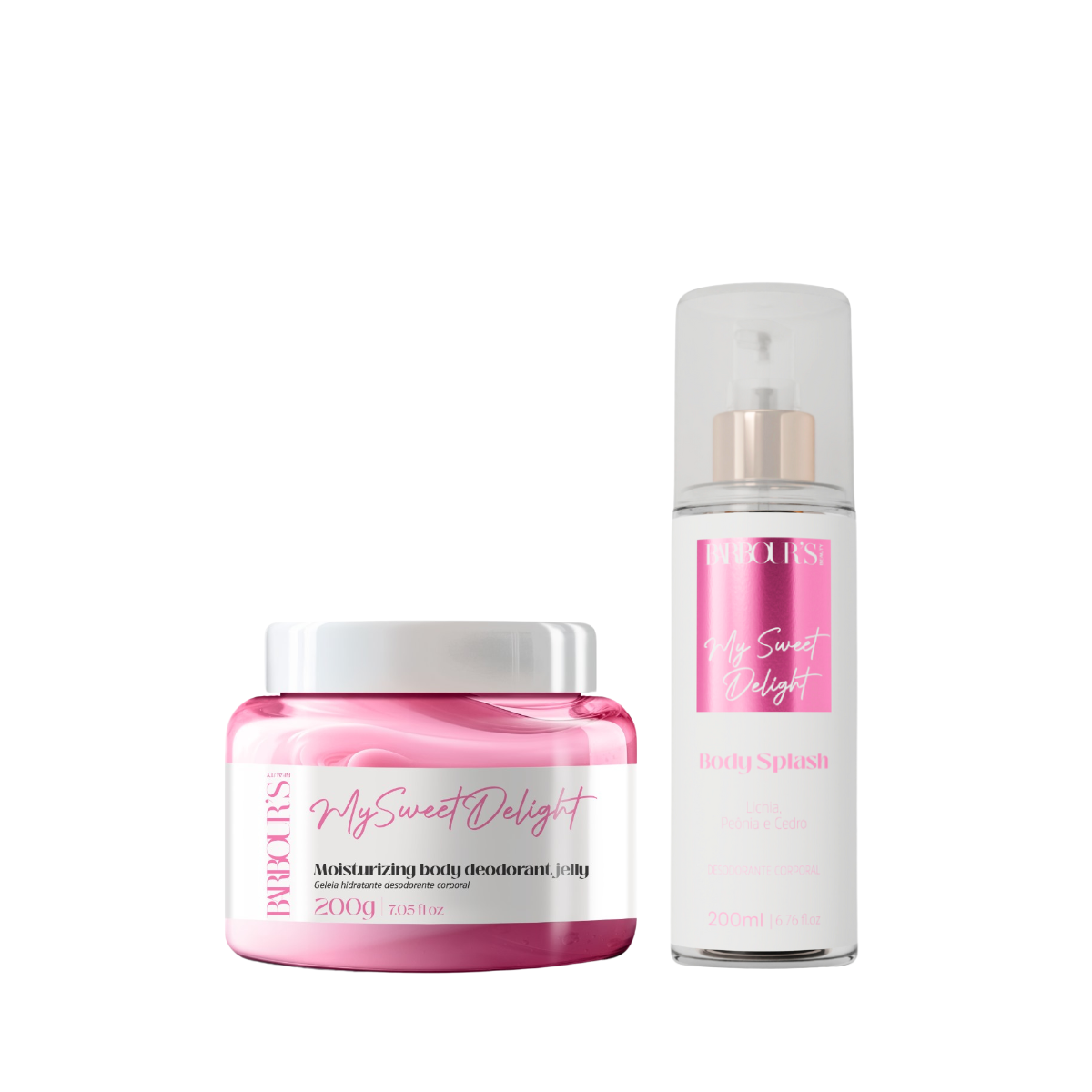 Kit Geleia Hidratante Desodorante + Body Splash My Sweet Delight
