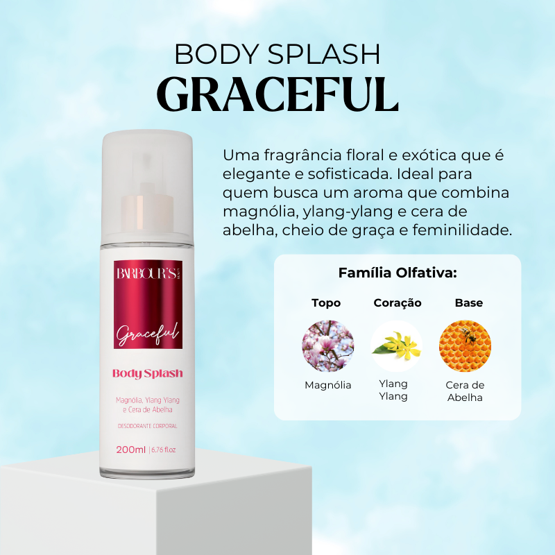 Body Splash Graceful Desodorante Colônia 200ml